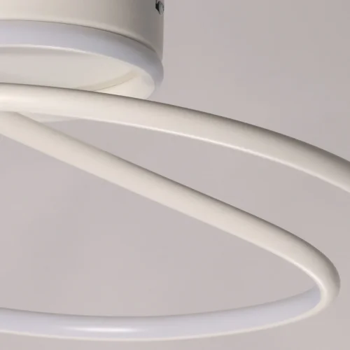 Светильник потолочный LED Аурих 108010201 DeMarkt белый 1 лампа, основание белое в стиле хай-тек  фото 3